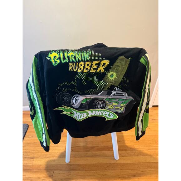 Hotwheels Burning Rubber Kids Racing Jacket by JH Design Kids XL - Picture 2 of 4